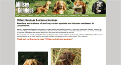 Desktop Screenshot of millseygundogs.co.uk