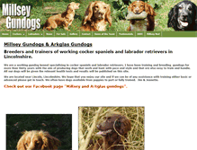 Tablet Screenshot of millseygundogs.co.uk